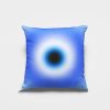 Stylish Blue Evil Eye Aura Aesthetic Y2K Room Decor Throw Pillow