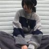 Stylish Harajuku Design Knit Pullover Sweater