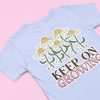 Take Care & Keep Growing T-Shirt - Cute Kawaii Graphic Flower Inspirational Gift