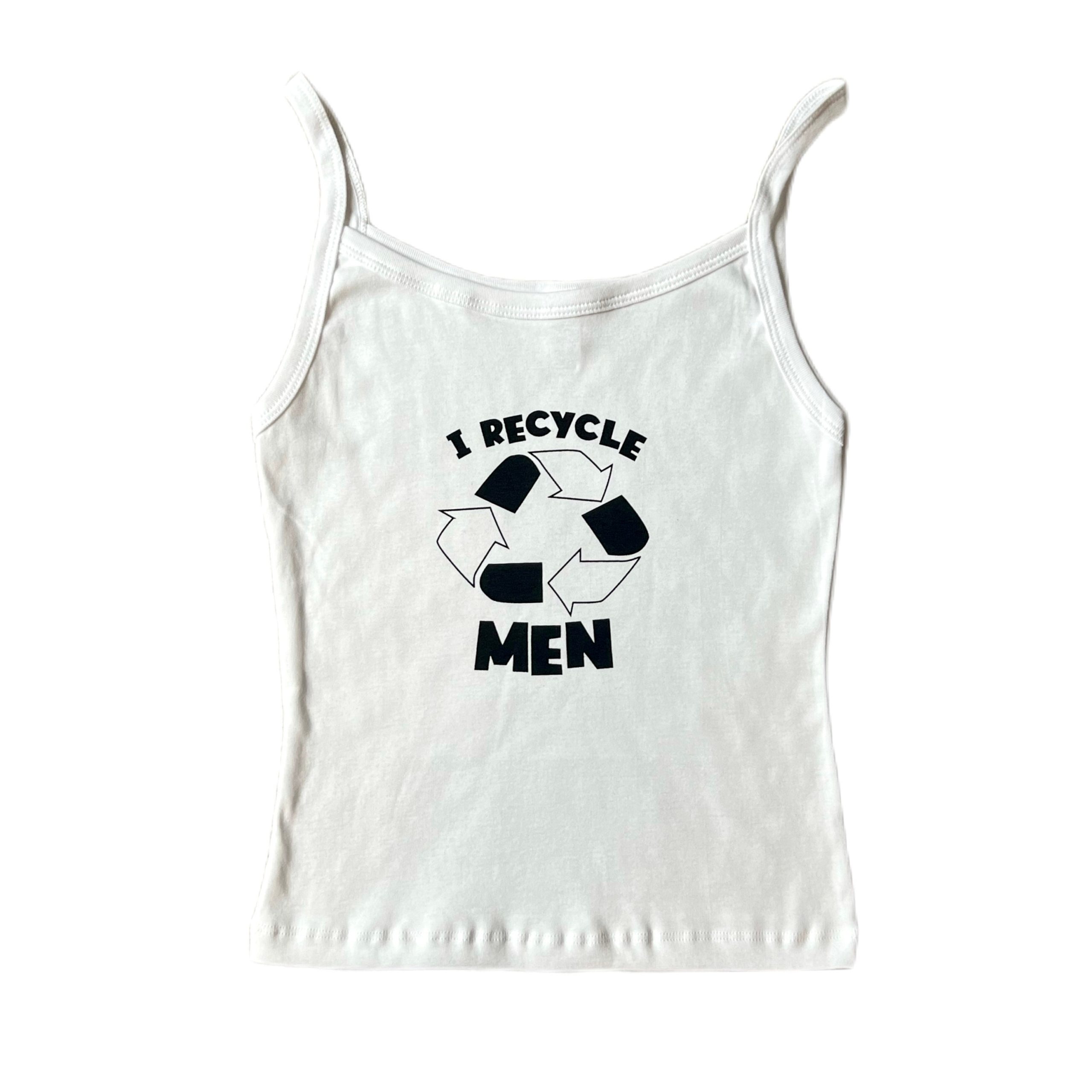 Trendy Y2K Graphic Top for Men - Recycled Tank Top