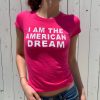 Vintage-inspired American Dream baby tee for Y2K fashion lovers