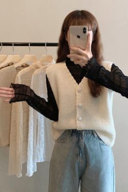 Vintage-inspired Dark Academia Sweater Vest