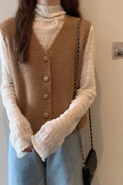 Vintage-inspired Dark Academia Sweater Vest