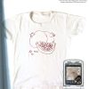 Vintage-inspired pomegranate print baby tee