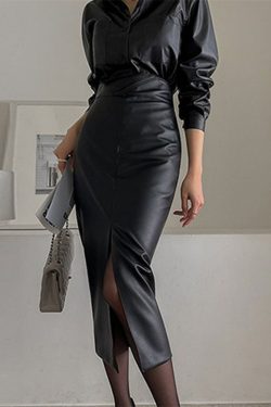 Vintage-inspired Y2K Elegant Bodycon Long Skirt