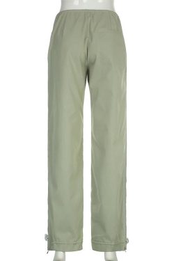 Vintage Green Y2K Cargo Pants