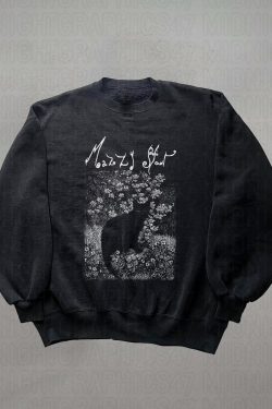 Vintage Mazzy Star Cat Sweatshirt, 90s Alternative Rock Unisex Sweatshirt