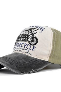 Vintage Y2K American Motorcycle Distressed Baseball Cap for Men and Women - Perfect Gift for Him