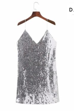 Vintage Y2K Sequin Cami Dress for Party, Boho Style Bohemian Hippie Dress