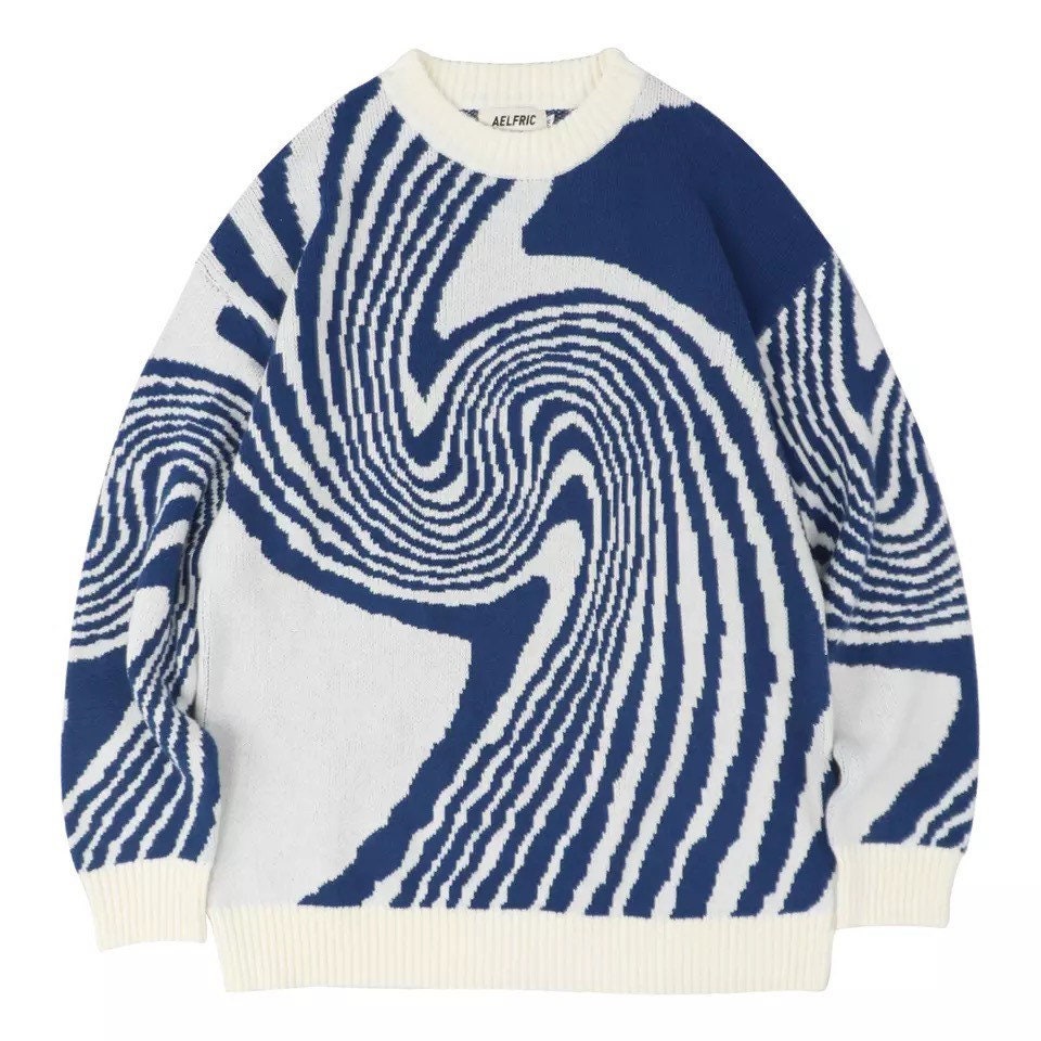 Vintage Y2K Streetwear Whirlpool Sweater