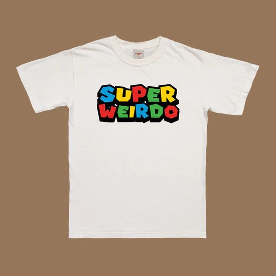 Vintage Y2K Super Weirdo Graphic Print T-Shirt