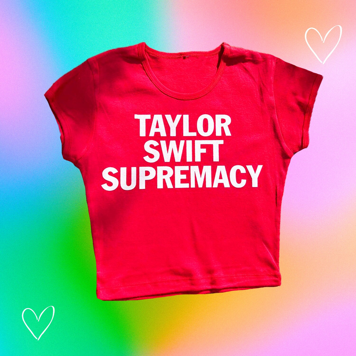 Vintage Y2K Taylor Swift Supremacy Baby Tee