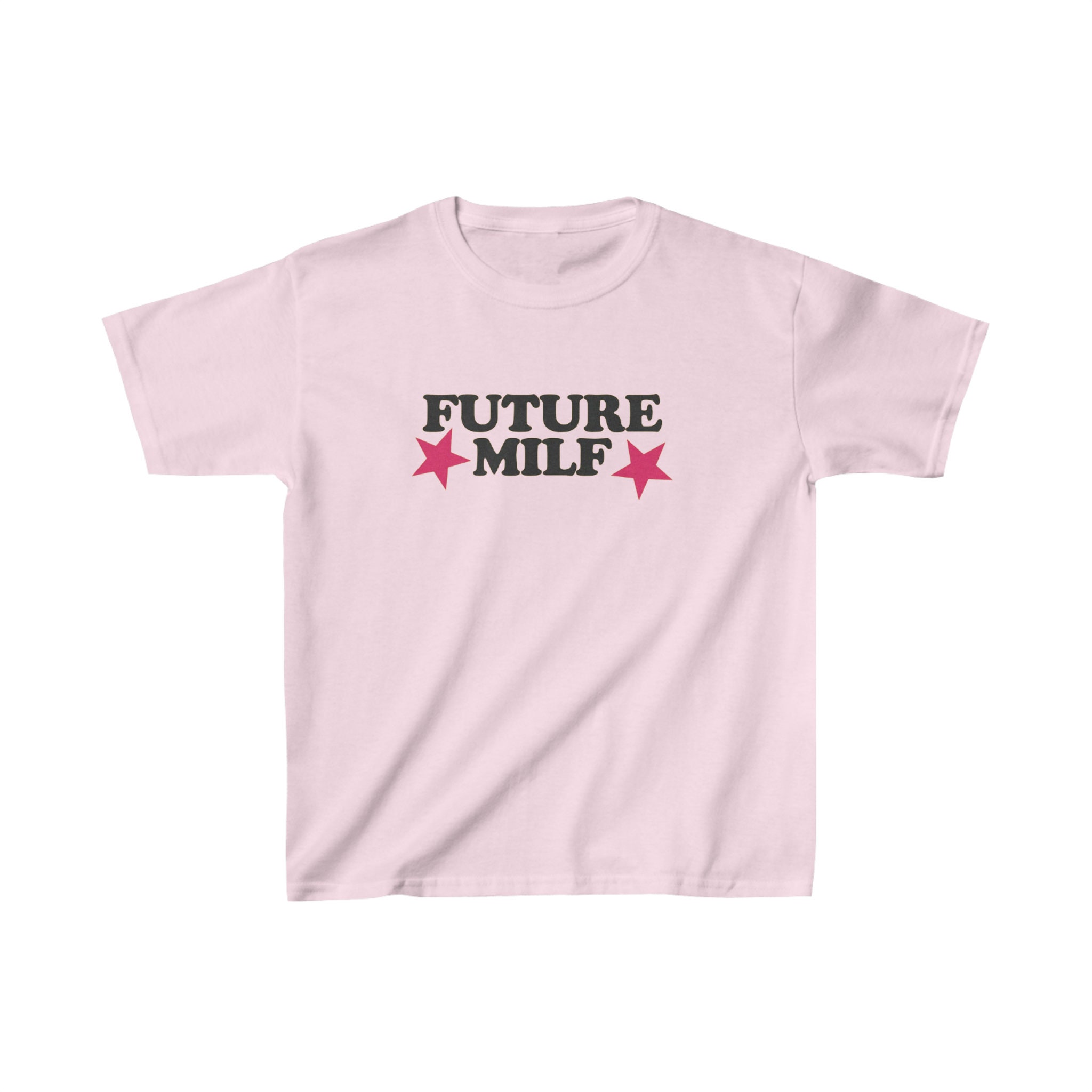 Y2K Aesthetic Crop Top - Future Milf Baby Tee, 2000s Inspired Graphic T-Shirt