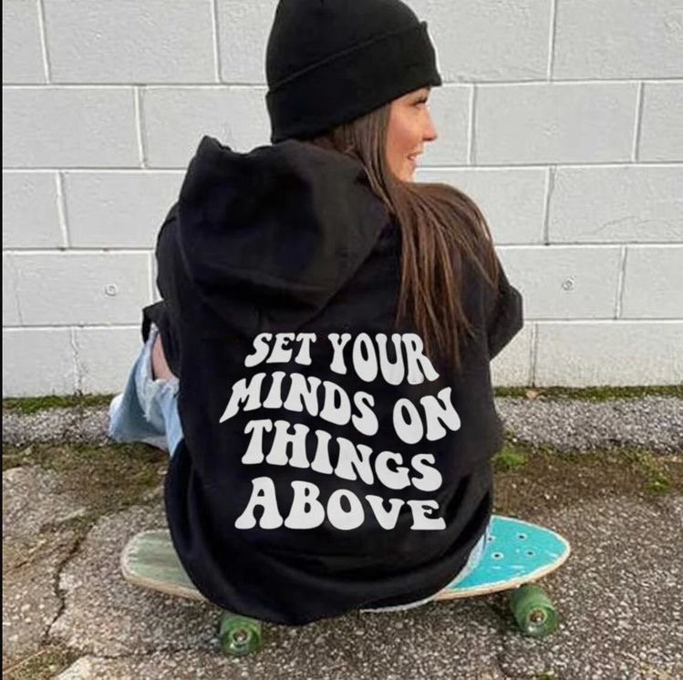 Y2K Aesthetic Oversized Hoodie with Unisex Quotes
