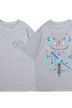 Y2K Anime Demon Slayer Tee Shirt for Men - Attack on Titan Inspired Gift