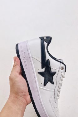 Y2K BapeSTA White Sneakers for High Quality Streetwear
