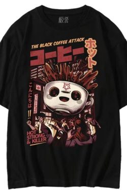 Y2K Black Coffee Attack Unisex Adults T-Shirt