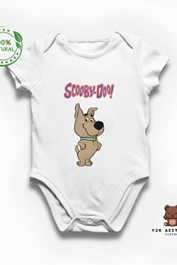 Y2K Cartoon Printed Scooby Doo Onesie Bodysuit for Infants and Toddlers