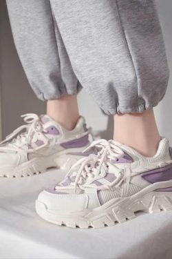 Y2K Chunky Platform Sneakers for Women's Streetwear