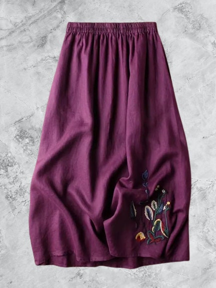 Y2K Clothing: Women's Summer Embroidery Skirt