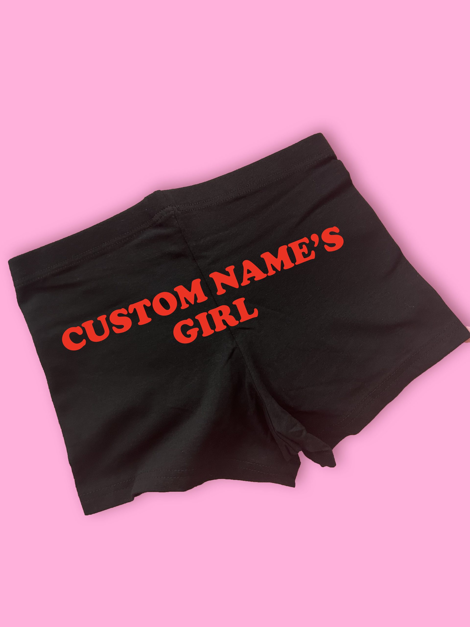 Y2K Custom Name Girl Booty Shorts
