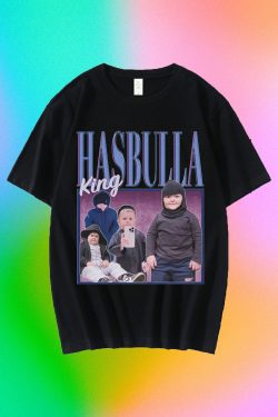 Y2K Hasbulla Meme T-Shirt for Men and Women - High Quality Oversized Crew Neck Cotton Tee