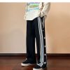 Y2K Loose Style Hip Hop Joggers with Side Buttons and Elastic Waist for Men