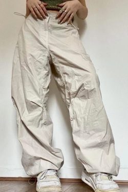 Y2K Parachute Pants for Women: Trendy and Comfortable Fashion Statement