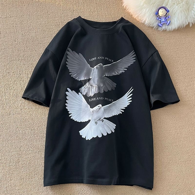 Y2K Peaceful Dove Graphic T-shirt