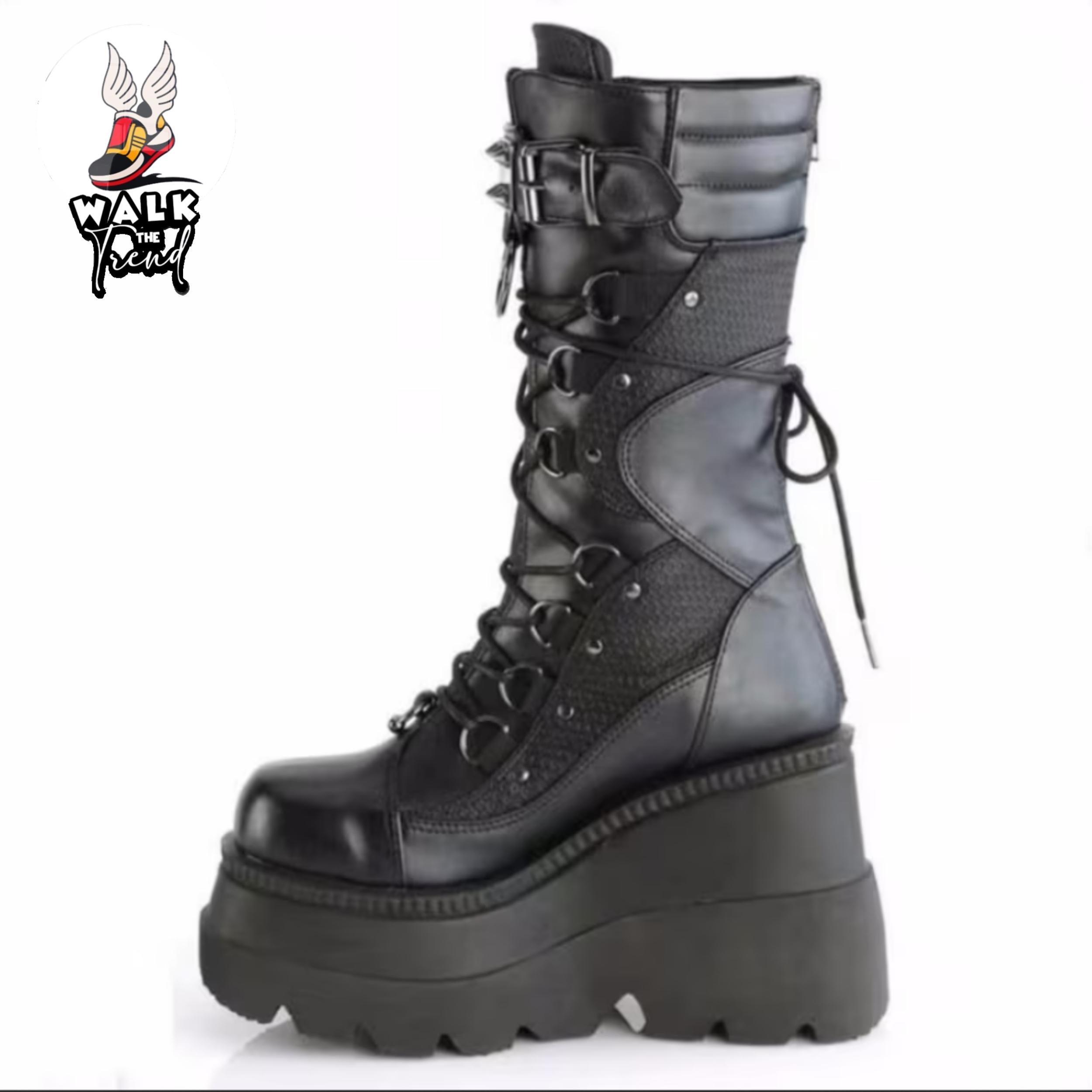 Y2K Punk Gothic Knee High Emo Boots
