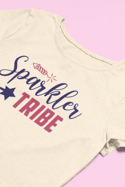 Y2K Sparkler Tribe Crop Top for Independence Day Celebration