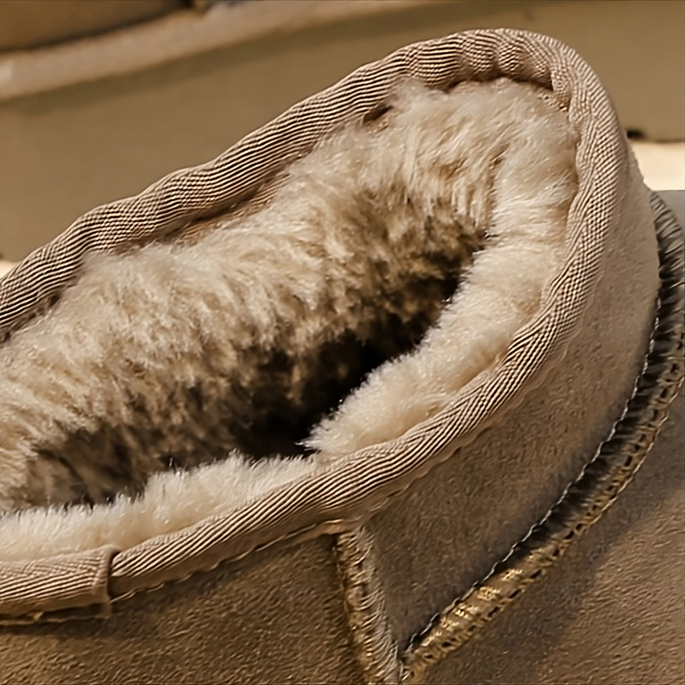 Y2K Vegan Designer Brown Fluffy Snow Ankle Boots
