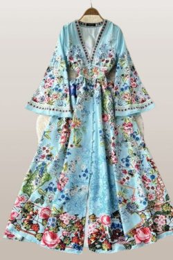 Y2K Vintage Floral Summer Dress
