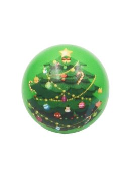 63mm christmas decompression pu foam ball for stress relief 8542