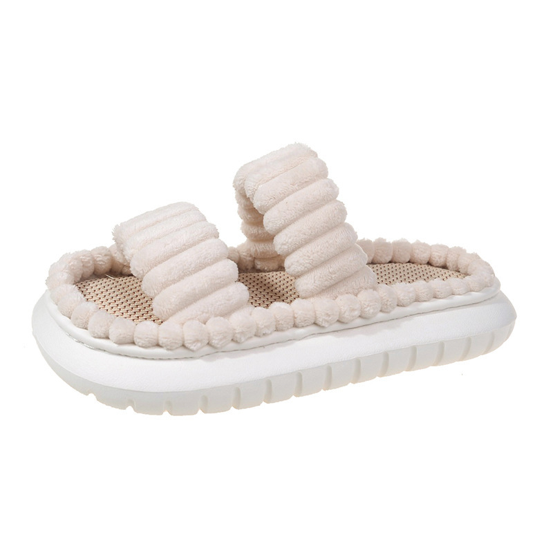 comfortable fluffy home slippers for poop emoji lovers 3615