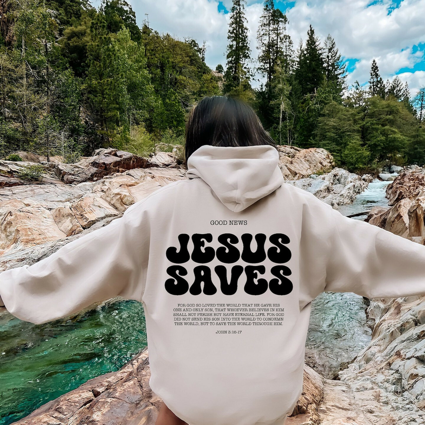 jesus saves hoodie   church sweater with bible verses print 3003