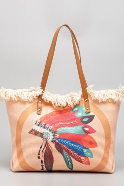 large capacity bohemian ethnic canvas bag for women   niche design 8294