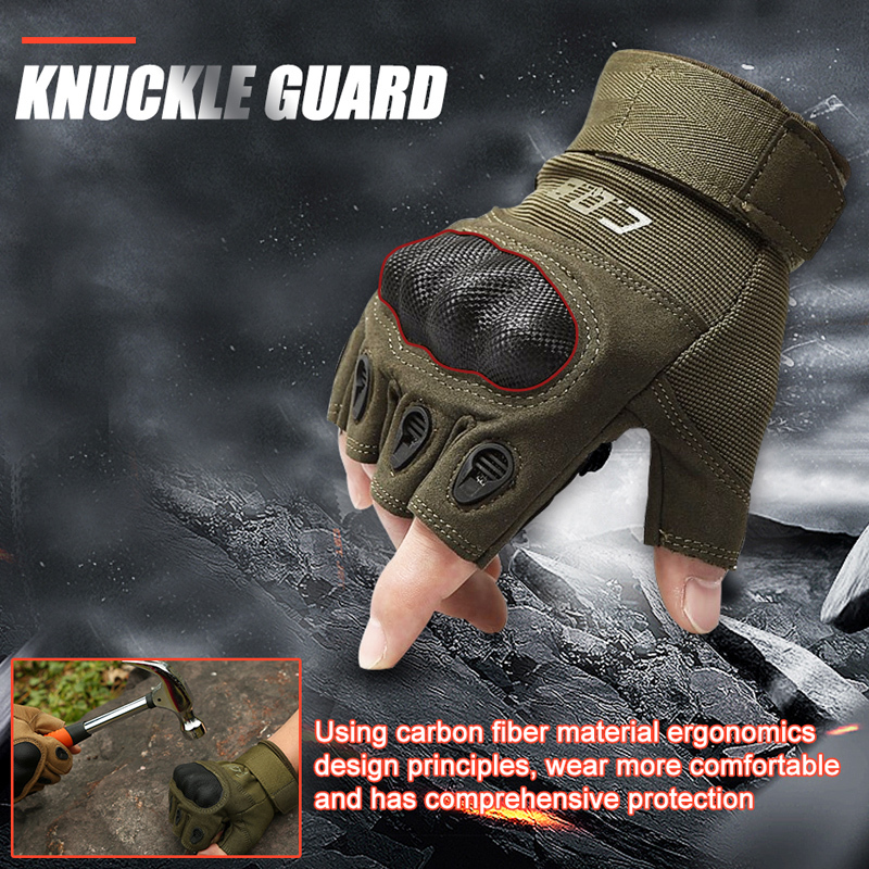 men's half finger tactical gloves for military  gym & riding 5443