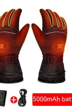 thickening heating gloves for outdoor skiing and cycling activities 8647