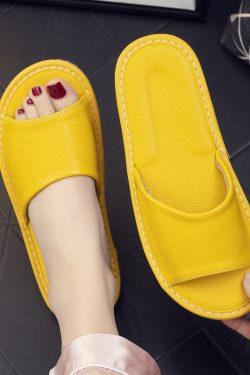 unisex leather slippers for home & summer household use 8860