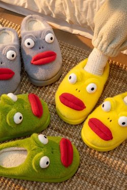 women's autumn winter baotou cotton slippers for home interior 6752