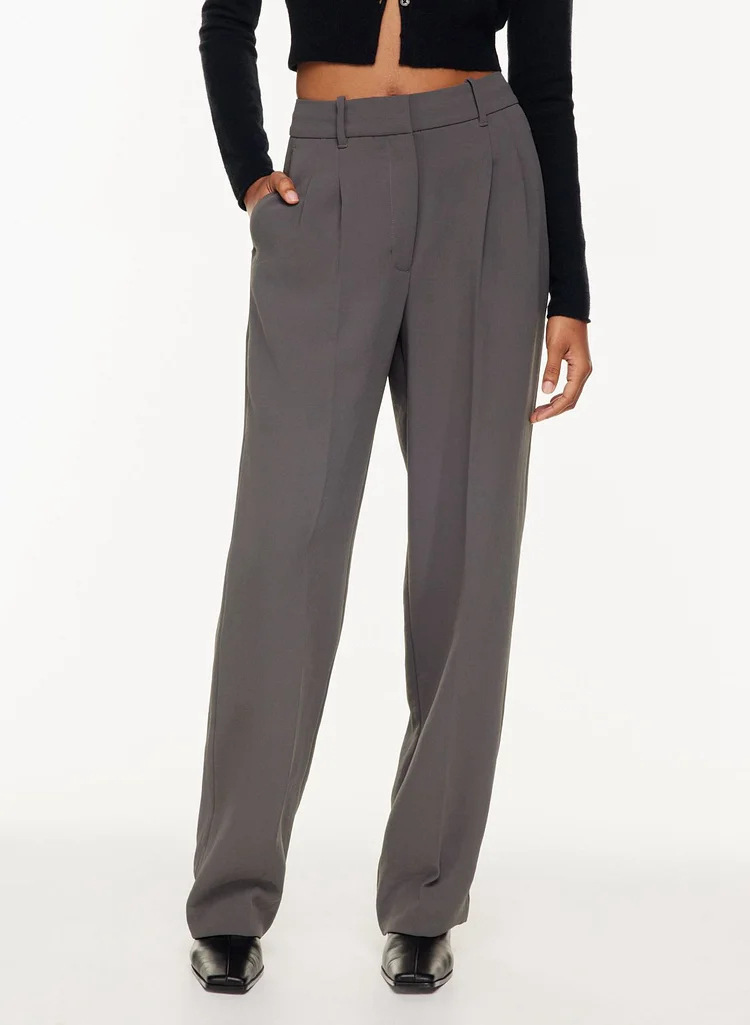 women's high waist wide leg casual suit pants with pockets 6990