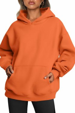 women's oversized fleece hoodies   loose winter sports sweatshirts 6569