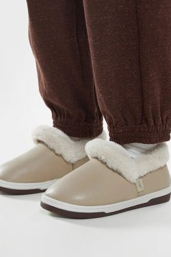 women's thick bottom cotton slippers   waterproof for autumn & winter 4324