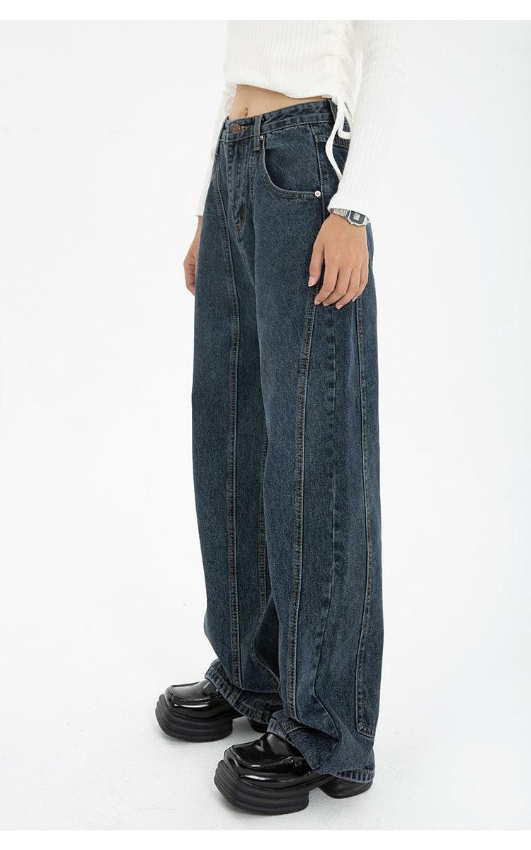 High-Waisted Wide Leg Jeans - Y2K Fashion, 90s Style, Grunge Aesthetic, Trendy Summer Outfits