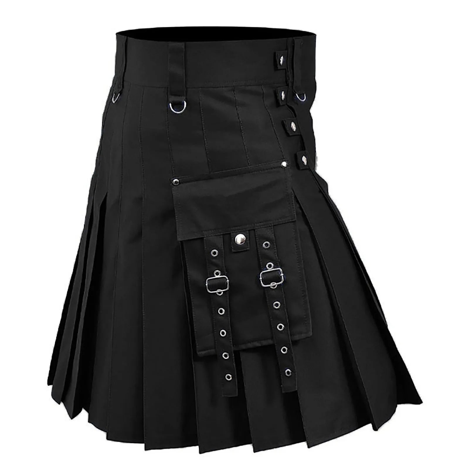 Scottish Highland Tartan Kilt - Trendy Medieval Pleated Skirt for Y2K & Coquette Aesthetic