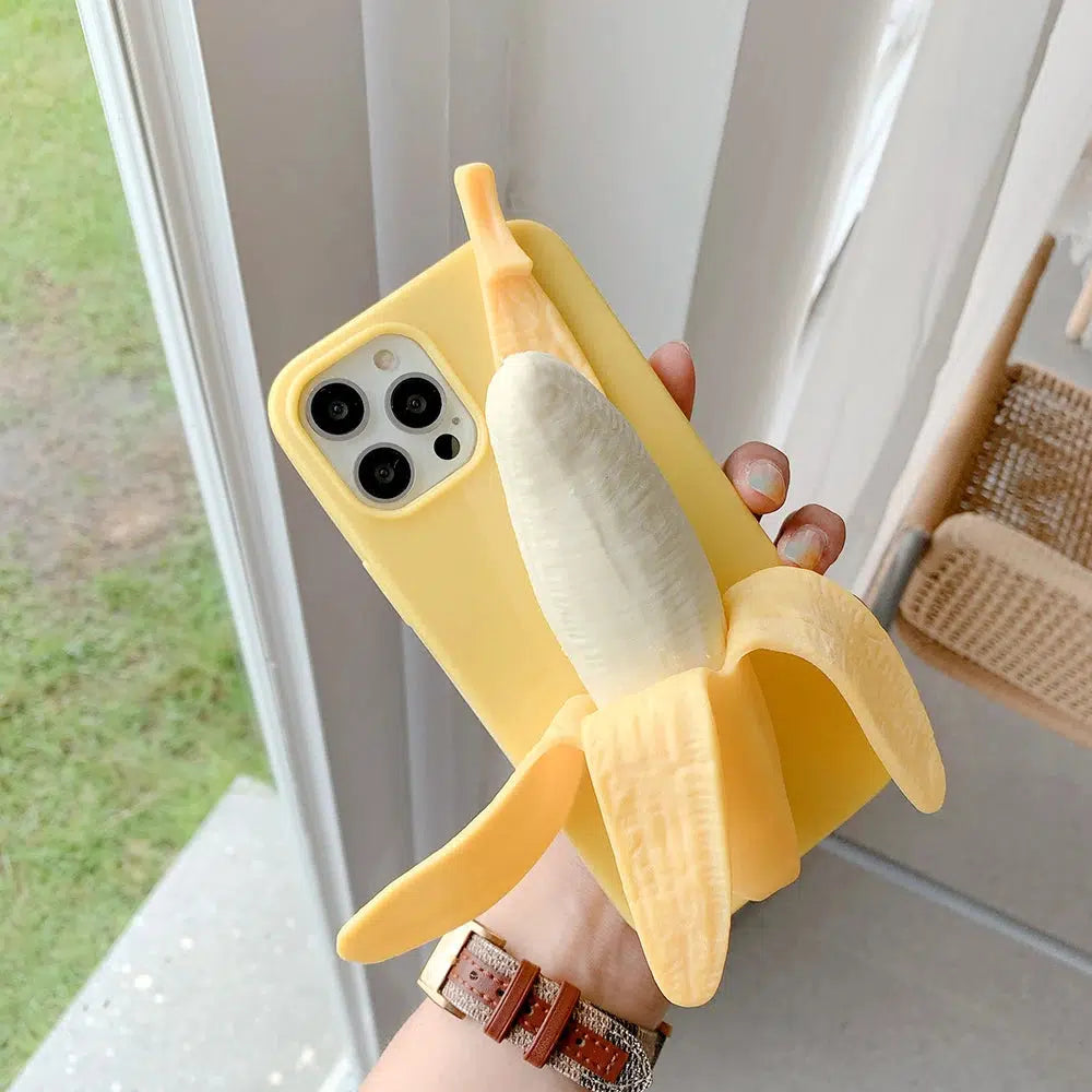 Y2K Aesthetic Banana Phone Case - Grunge Style, 90s Fashion, Cute Outfits, Retro Vibes