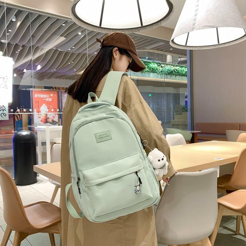 Y2K Aesthetic Waterproof School Backpack - Cute 90s Style Bag for Summer Outfits & More