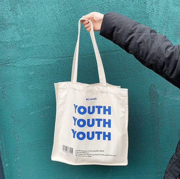 Y2K Aesthetic Youth Cloth Bag - Perfect for Summer Outfits, Grunge Style & 90s Fashion