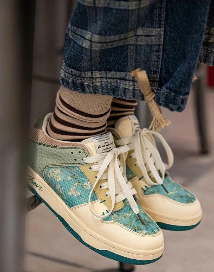 Y2K Almond Blossom Sneakers: Trendy 90s Grunge Style for Summer Outfits & Aesthetic Looks